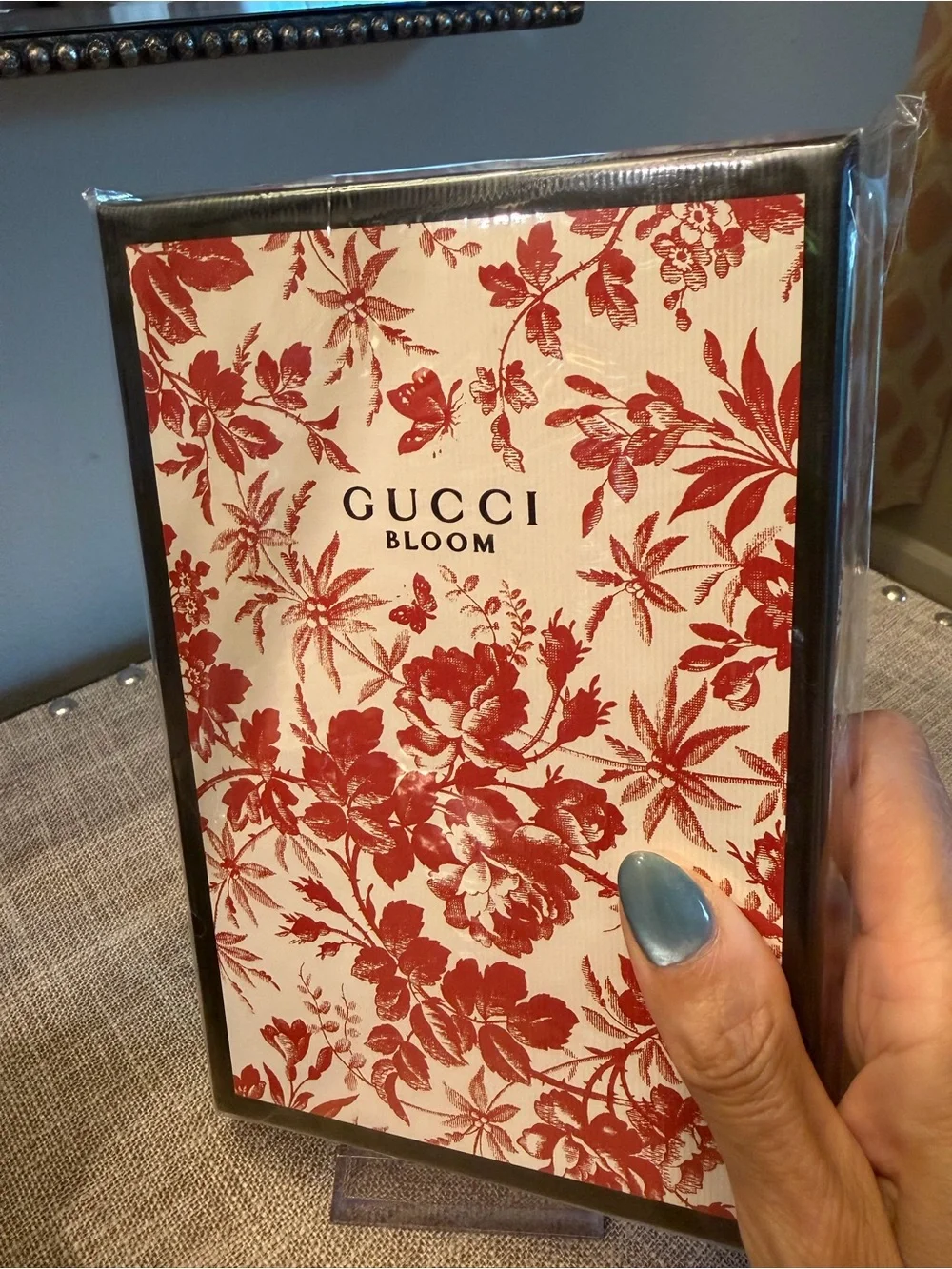 GWP for Gucci Bloom ~  Floral Art Print in Red and White